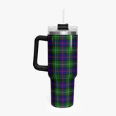 MacThomas Modern Tartan Crest 40 oz Insulated Tumbler with Handle